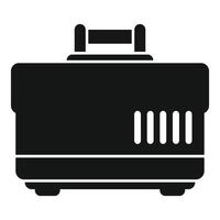 Portable power generator providing electricity during power outage vector