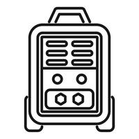 Portable power generator providing electricity using gasoline engine vector
