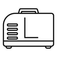 Portable power generator providing electricity during blackout vector
