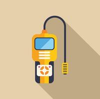 Gas detector device detecting gas leak with sensor probe vector