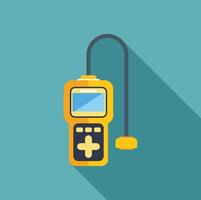 Electronic device measuring tool showing plus symbol with long shadow vector