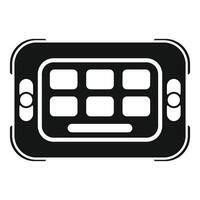 New game console with buttons showing entertainment concept vector