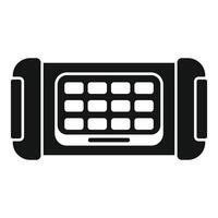 Smart wristwatch presenting modern user interface with apps vector