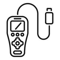 Remote control device with usb cable connecting vector