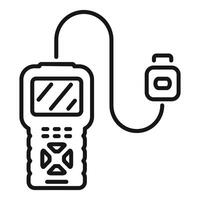 Car diagnostic device for reading parameters in car service vector