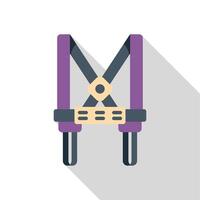 Safety harness with belt for working at height vector
