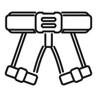 Baby walking assistant belt icon outline vector