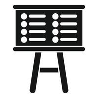 Planning board icon showing tasks or project management vector