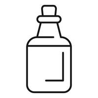Corked bottle icon showing fullness level with line vector