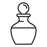 Chemistry flask icon showing experiment container vector