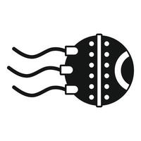 Nano robot moving with wires connected to its body vector