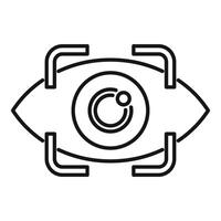 Eye scanning system verifying identity using iris recognition vector