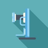 X ray machine casting long shadow on green background vector