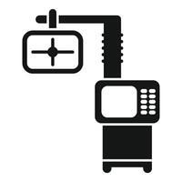 Medical equipment showing x ray machine in simple style icon vector