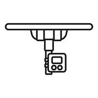 Radio direction finding equipment is detecting signal vector