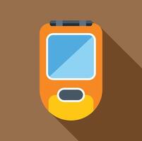 Modern high speed train passing by at full speed vector