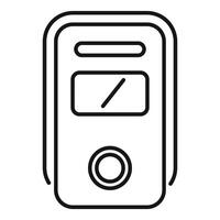 Electric meter showing energy consumption data vector