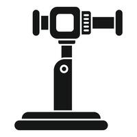 Electronic speed control device standing on stand icon glyph vector