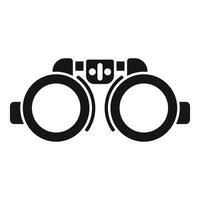 Trial frame optometry equipment icon showing eye exam concept vector