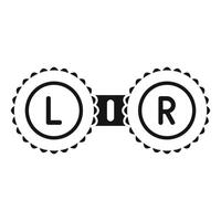 Contact lens container icon showing eye care and vision correction vector