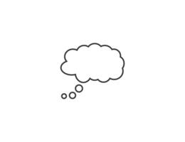 Bubble speech icon. vector