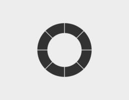 Circular chart icon. vector