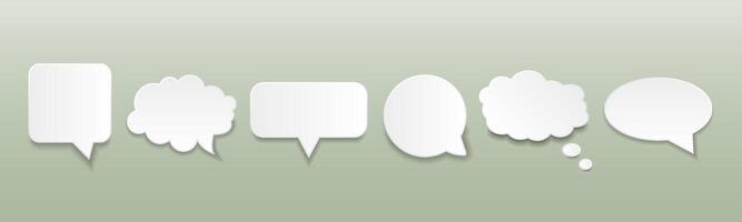 Speech Bubble icon set. vector