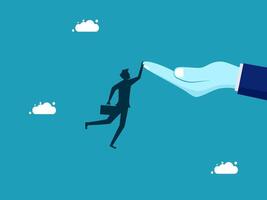 catch a hand that is holding vector