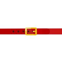 a belt with a red buckle on a white background vector
