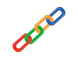 link chain, connection concept vector