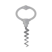 A wine corkscrew with a corkscrew on it vector