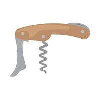 A corkscrew with a corkscrew on it vector