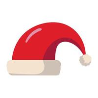 A santa hat on a white background vector