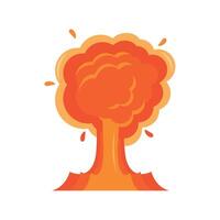 An orange explosion icon on a white background vector