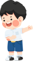 Kid student welcome and cartoon character png