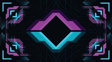Future Background with Polygon Symmetry Style with Modern Gradient with Cyber Style. vector