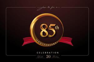 85th Anniversary logo vector