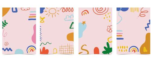 shape paper cut out frame background vector