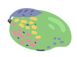 Mango doodle illustration isolated on white. vector