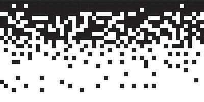 Dissolve pixel disperse blocks. Dust fragment, broken dots texture. Fractured disperse. Mosaic filled square dotted abstract pattern vector