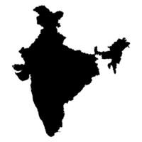 India Silhouette of a Australia Country land Map vector