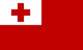 Tonga flag national material design vector