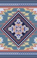 Boho style rugs and bath rugs, ethnic stripes, polka dots and design patterns with frayed textures. vector