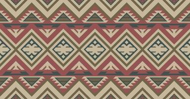 Navajo pattern for making pillows Seamless geometric pattern, Aztec style, used to print blankets and rugs. vector