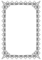 Vintage abstract frame lines for decorating A4 paper. Graphic element. vector