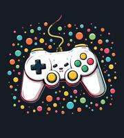 a game controller with a game controller on it vector