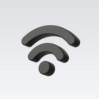 3d Realistic Wireless network vector