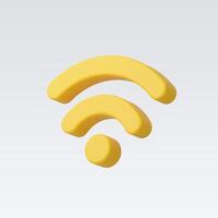 3d Realistic Wireless network vector