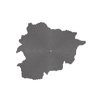 Andorra map icon vector