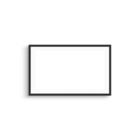 A horizontal frame mock up isolated on transparent background, 3d rendering. png